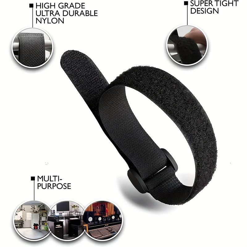 5/10Pcs Reusable Hook and Loop Straps Fastening Cable Ties Cable Straps Nylon Securing Wire Cord Ties Organizer Fastener Tape