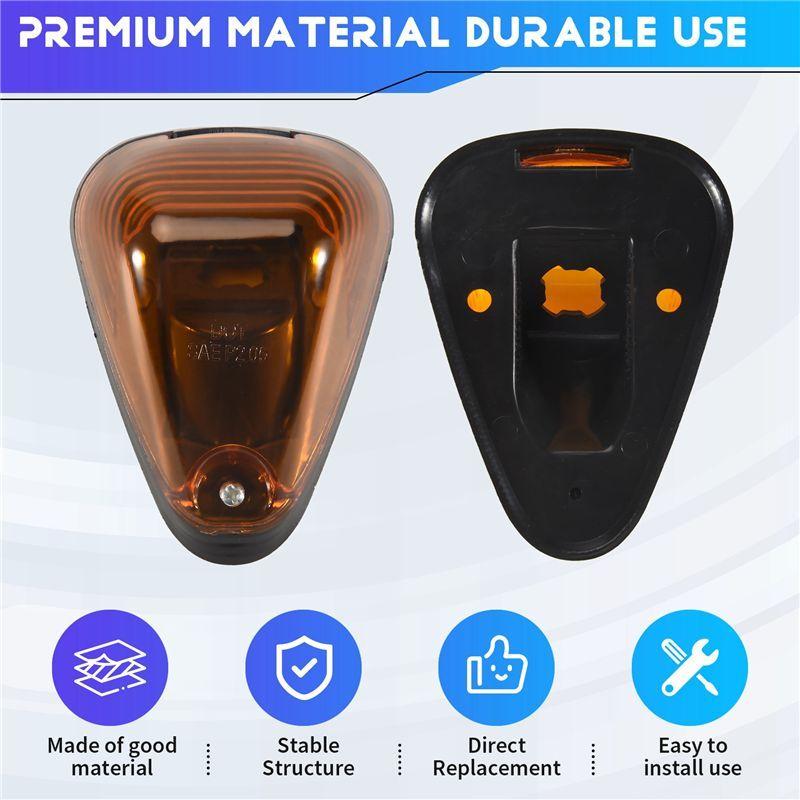 Powerful 5Packs Cab Marker Light Lens Roof Running Lightsw/Wiring For Ford F150 F250 F350 F450 F550 F65 E150 1999-2016