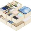 Foldable Drawer-Style Wardrobe Organizer for Clothes and Underwear - Large Capacity and Compartmented Design