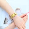 Women Dress Bracelet Watches Clock Relógio Fashion Rhinestone Square Small Dial Steel Band Ladies Watch Elegant