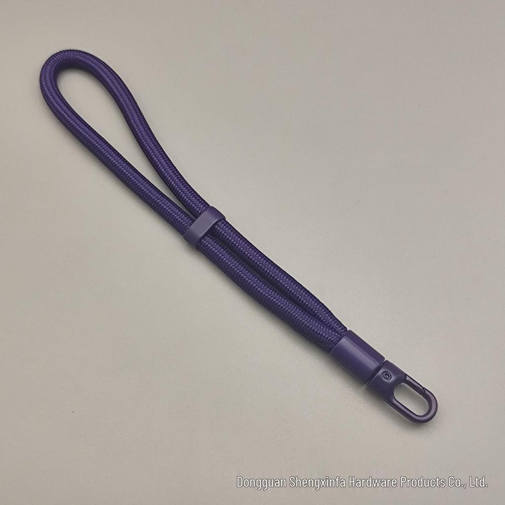 Colorful Nylon Retractable Crossbody Phone Lanyard with Metal Buckle