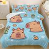 Cute cartoon dolphin bed sheets and down duvet covers, children's duvet covers, adult room decorations, ultra-fine fiber soft be