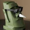 Funny Tissue Holder Easter Island Statue Tissue Box Napkin Organizer Sunglasses Rack For Desktop Vanity Table Shelf Study Dorm