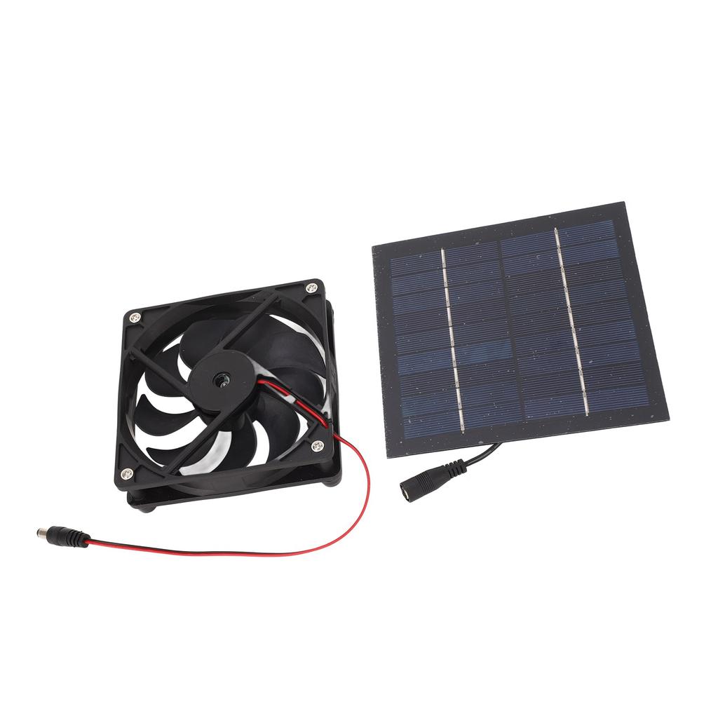 Kit Ventilator Panou Solar 50W Alimentat Portabil pentru Sere Magazii Cotet de Găini Casă pentru Animale de Companie Evacuare Fereastră