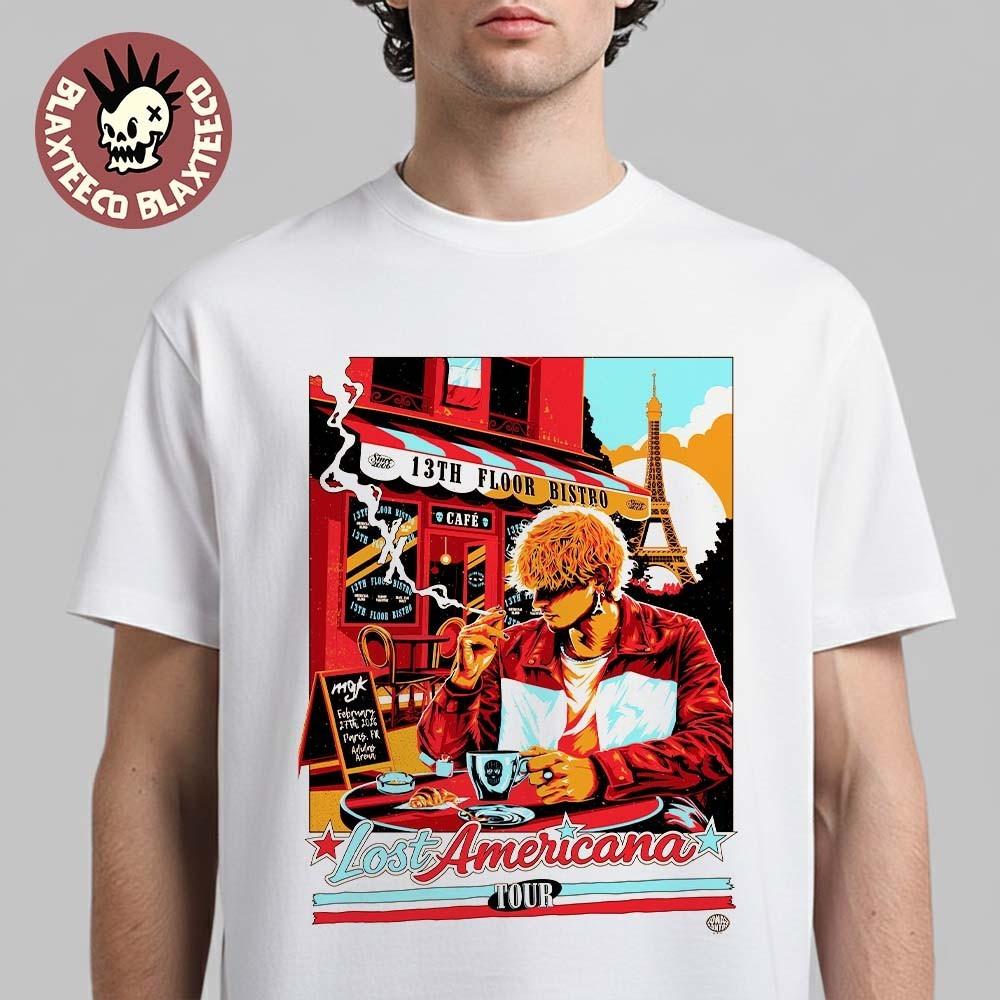 Machine Gun Kelly MGK Lost Americana Tour 2026 Paris France Shirt L262 M