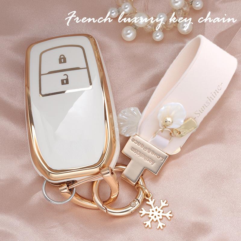 

Fashion Tpu Car Key Case Cover For Toyota Chr Hilux Fortuner Land Cruiser 200 Camry Corolla Crown Rav4 Highland