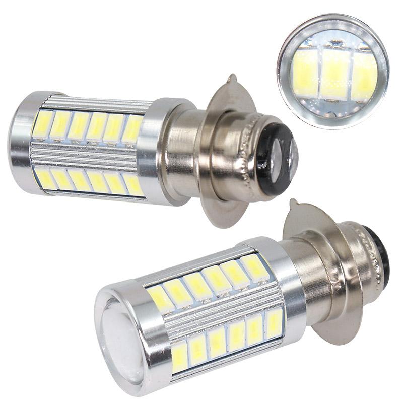 RXZ 2pcs P15D H6M LED Motorcycle Headlight DC12V PX15D Motorcycle Head Lamp White Fog Light DRL Daytime Running Lights 12v
