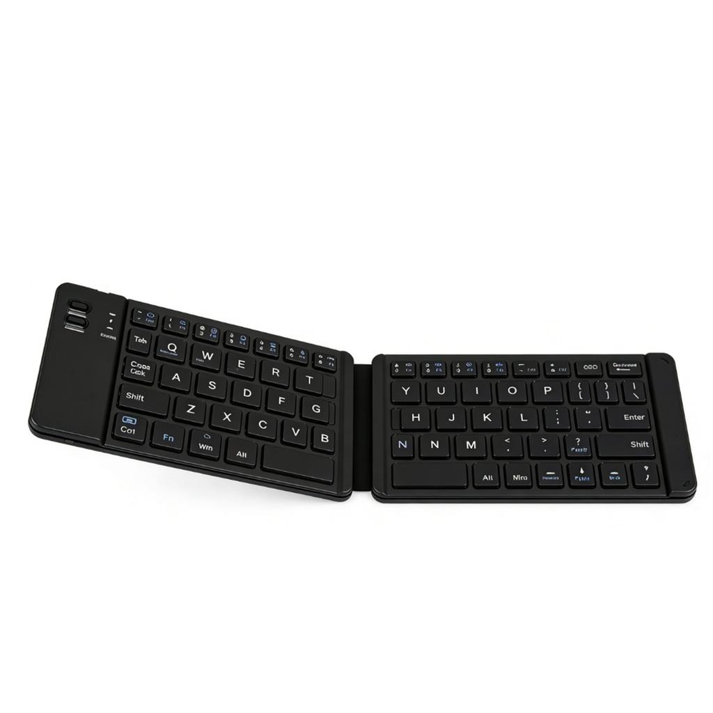 Faltbare Tastatur Leise Wiederaufladbar Kabelgebunden Drahtlos Bluetooth Dual-Modus Tragbare Faltbare Tastatur für Tablets Desktop