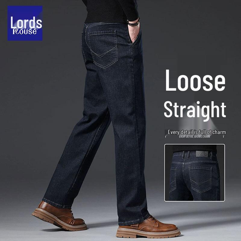 LOTTUS Men's Slim Fit Straight Leg Stretch Jeans