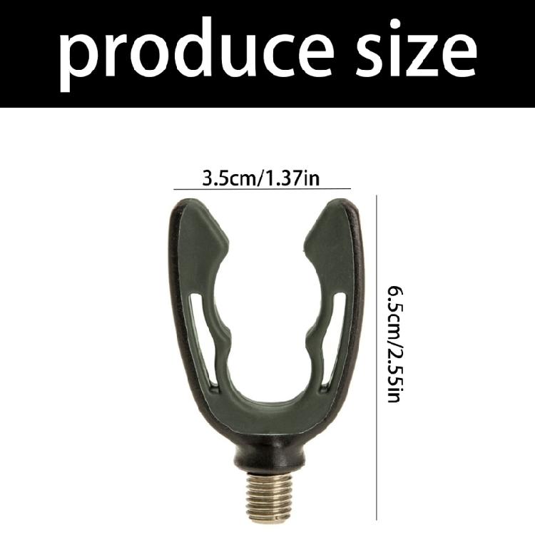 Nylon Fishings Rod Rest Head With Silicone Gasket Fishing Gripper Rest Head Rod Bracket Clip Fishing Accessories