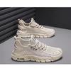 Men's Summer New Mesh Breathable Men's Casual Shoes Trend Versatile Hollow Single Shoes Solid Color One Foot Shoes