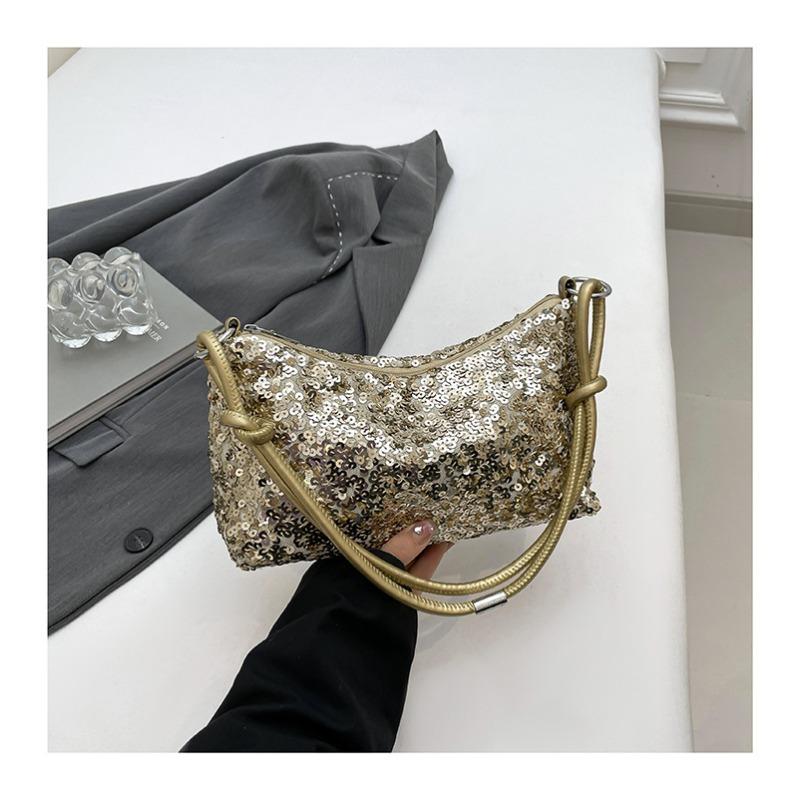 

Новая модная сумка через плечо на одно плечо для женщин, повседневная летняя блестящая женская сумка золотой