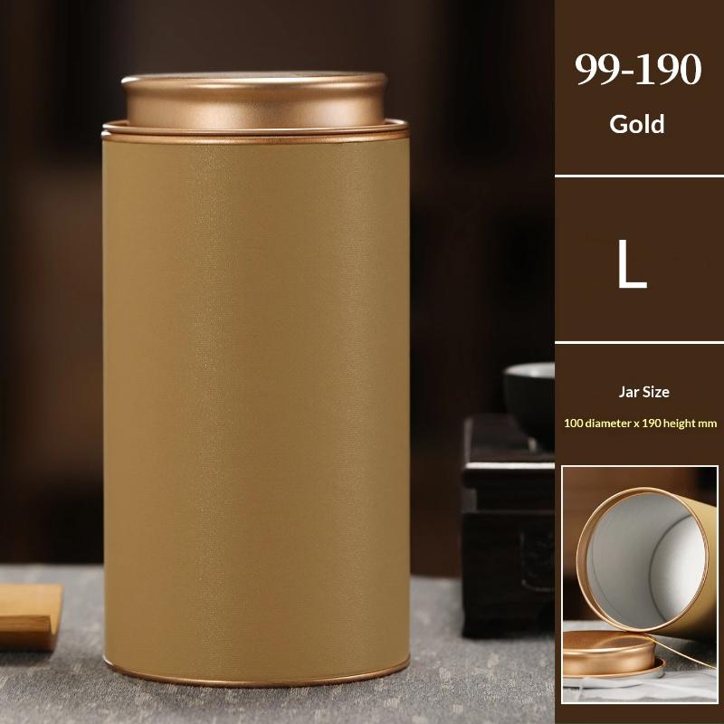 Mini Tea Caddy Sealed Storage Paper Tank Portable Travel Tea Boxes Tea Tin Containers Coffee Canister Kitchen Spice Candy Jar