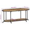 VidaXL Meuble TV 100x42x40 cm Bois massif de récupération, banc TV, meuble hifi, console TV, buffet TV, meuble multimédia, 4013490