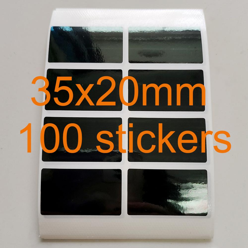 

Чисто черный цвет виниловая защитная пломба VOID остается при удалении этикетка с защитой от несанкционированного доступа защита упаковки стикер 35x20mm