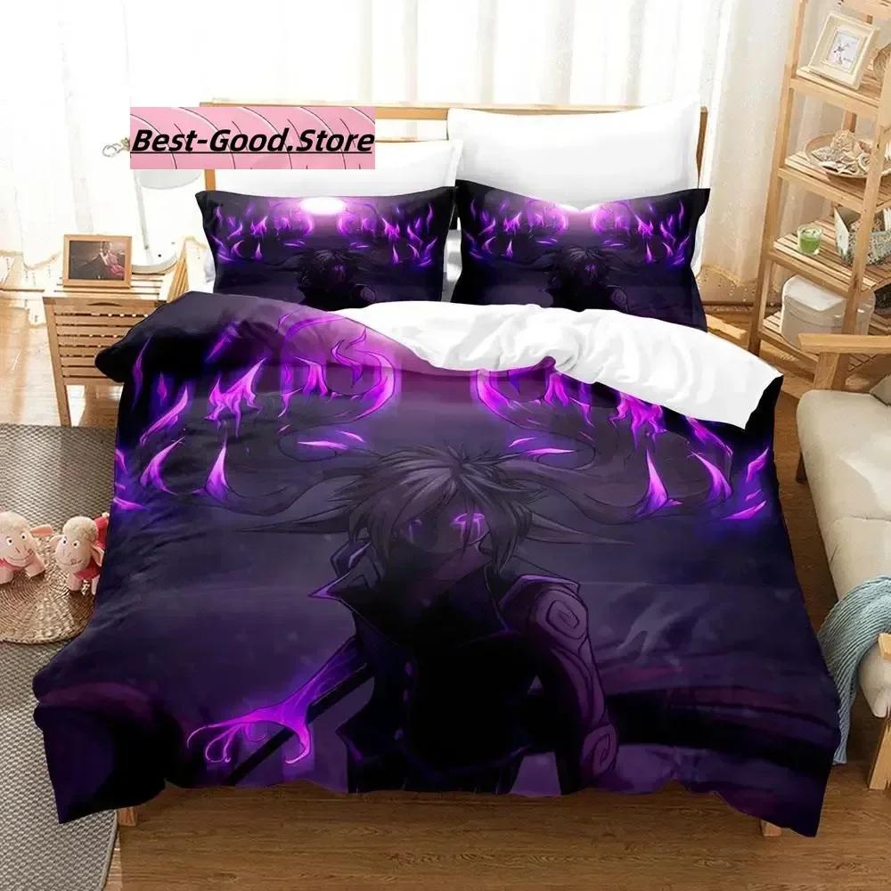 3D Print Cartoon Bed Sheet Set Ranboo Printed Bedding Duvet Cover Set Soft And Comfortable Perfect Children Room Decoration