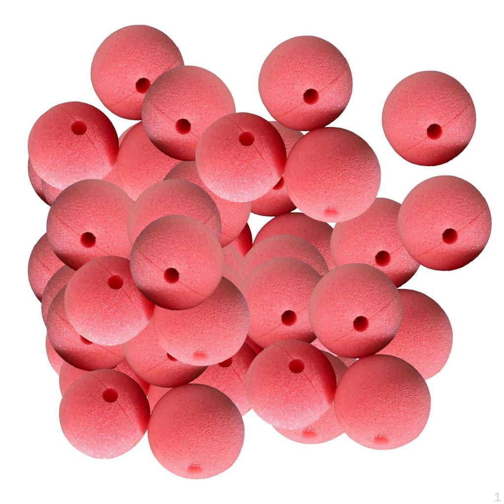 50 Pieces Clown Noses Costume Accessories for Halloween Carnival