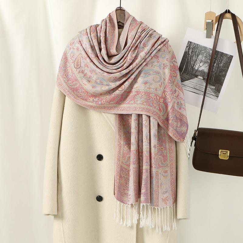 

Fashion new cashew print fringed shawl women s outer with hot popular shawl women