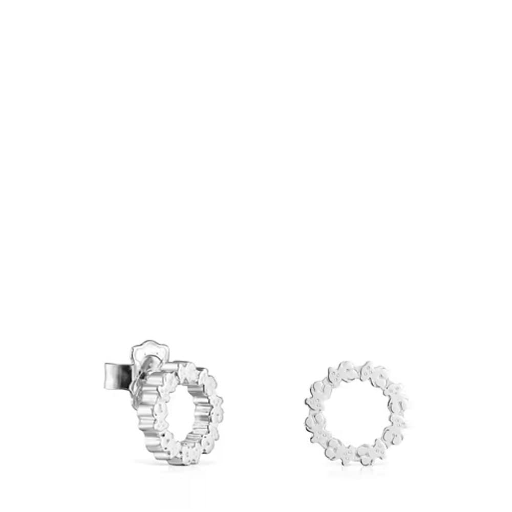 Straight Small Silver Disc Earrings / Tous Straigrt Small Silver Disc Earrings / 312723580
