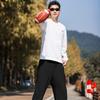 Li Ning Minimalist Round Neck Long Sleeve Sweatshirt Comfortable Versatile Drawstring Long Pants Casual Sports Suit Men Suit AWDTC73-2+AKLUA73-1