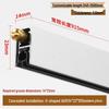 Automatic Lifting Soundproof Door Bottom Sealing Strip: Silent, Dustproof, Windproof Solution for Wooden Hotel Bedroom Doors