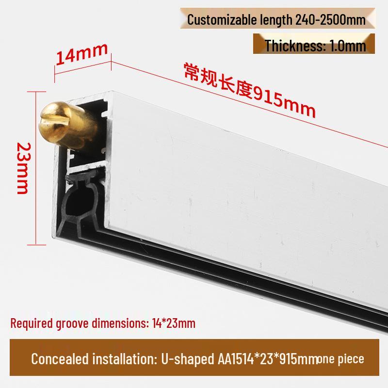 Automatic Lifting Soundproof Door Bottom Sealing Strip: Silent, Dustproof, Windproof Solution for Wooden Hotel Bedroom Doors