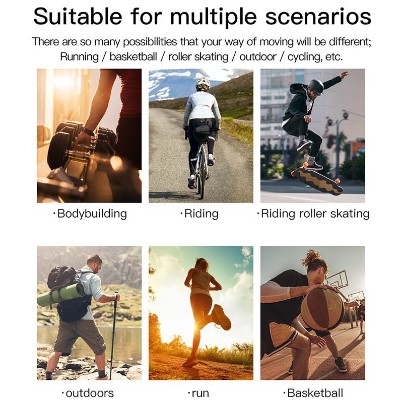 Größe M Graue Sport Gestrickte Kniebandage - Für Fitness, Basketball, Radfahren & Laufen