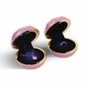 Portable Luxury LED Ring Display Box Storage Decoration Necklace Ring Case Mini Velvet Couple Rings Holder Birthday Gift
