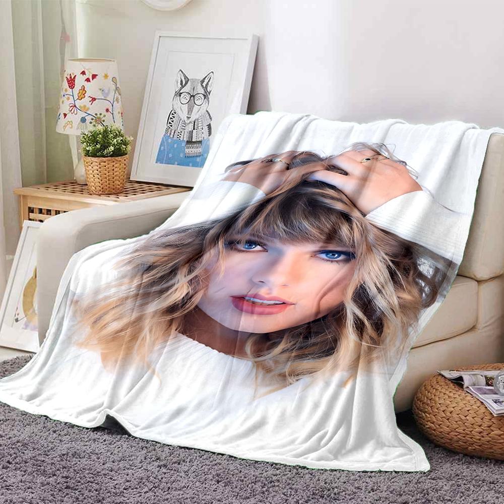 Taylor Swift'S Hair Style Blanket Soft Throw Blanket For Home Bedroom Bed Sofa Travel Office Solid Christmas Blanket