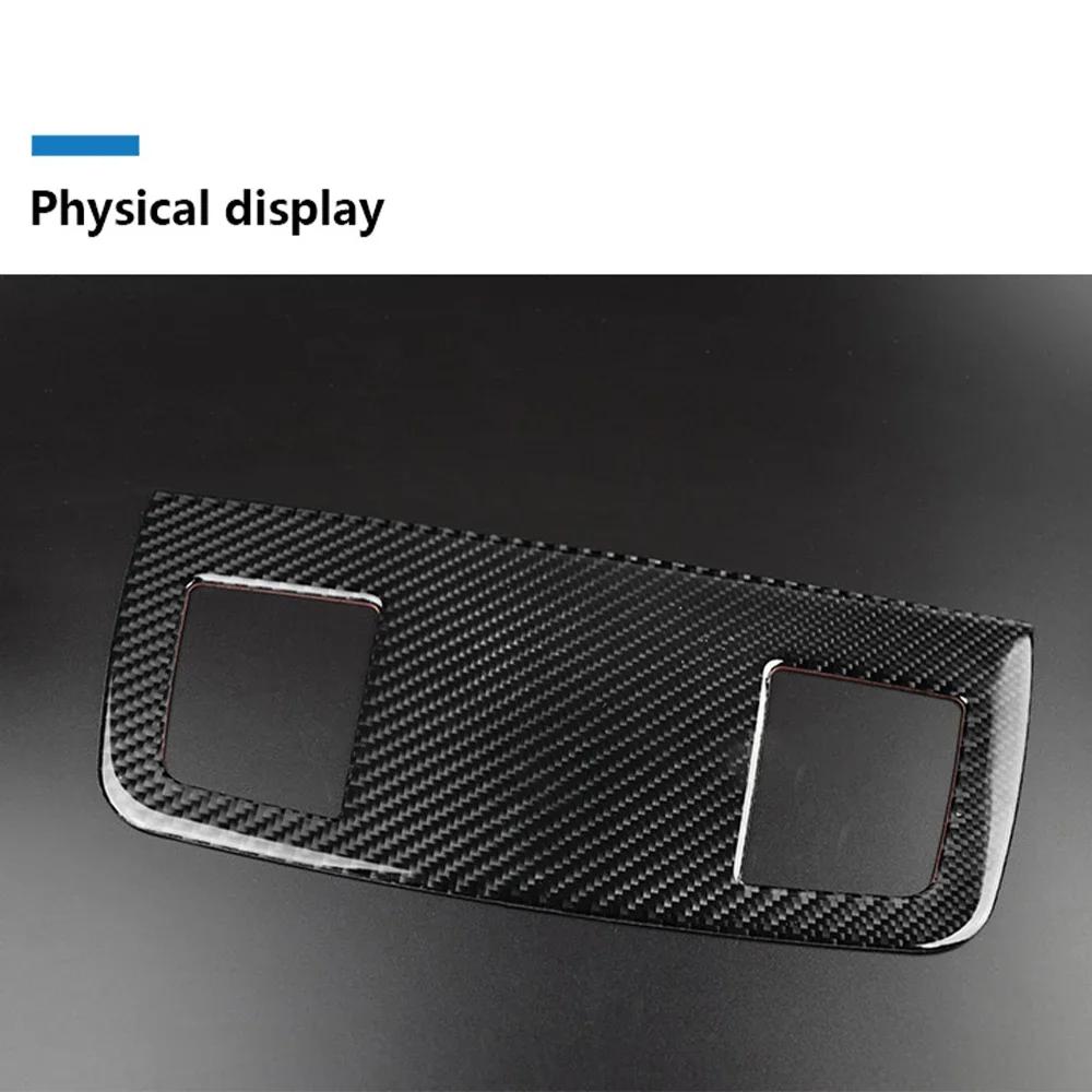 For BMW E90 E92 E93 3 Series 2005 2012 Carbon Fiber Dashboard AC Air Vent Frame Self Adhesive Anti Scratch Sporty Trim