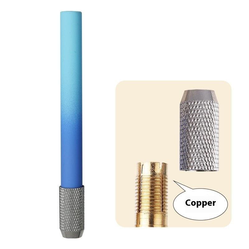 1 Peça Caneta Metal Colorida Haste Ajustável Cabeça Única Extensor de Lápis Suporte Esboço Escola Pintura Arte Ferramenta de Escrita