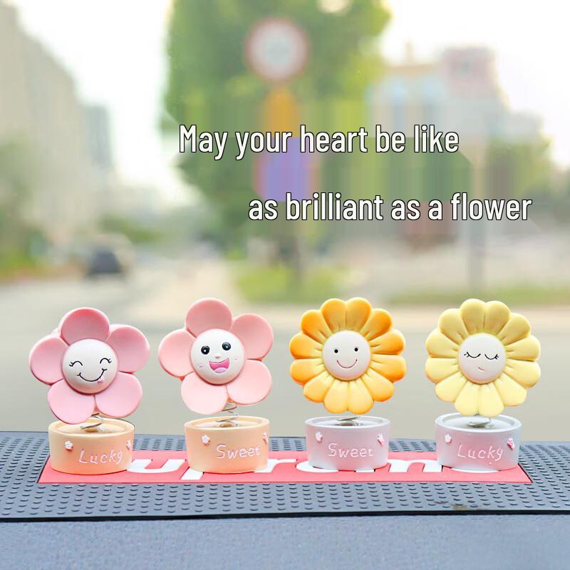 

Car Resin Sunflower Bobblehead Ornament (2-Pack)