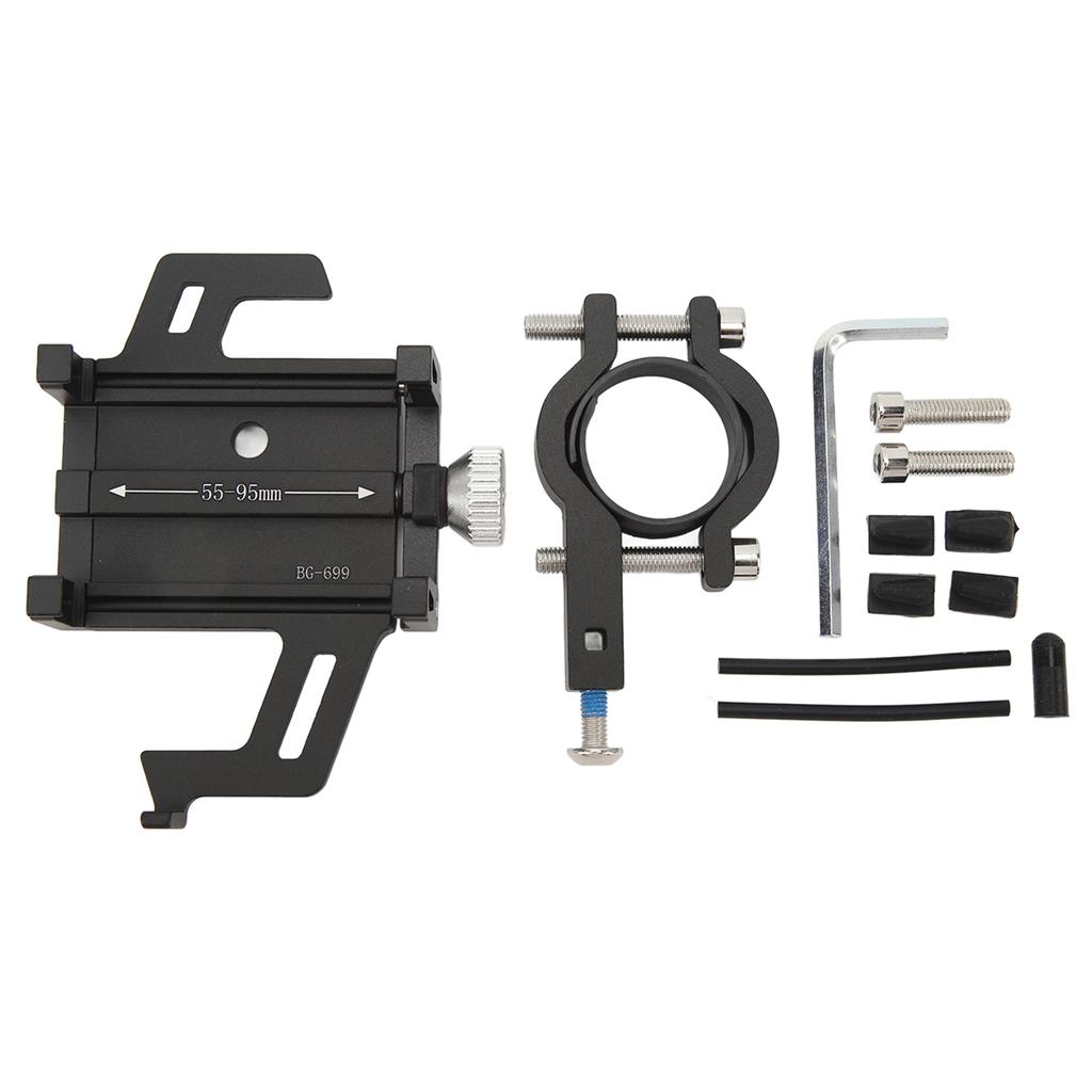 Uchwyt na telefon motocyklowy ze stopu aluminium, wodoodporny, odporny na wstrząsy, uchwyt na telefon rowerowy na smartfon