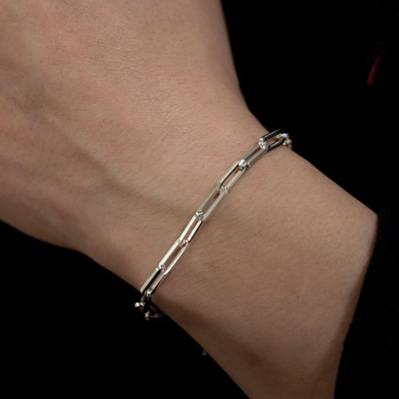 HARANG HR 337B_Silver Chain Bracelet