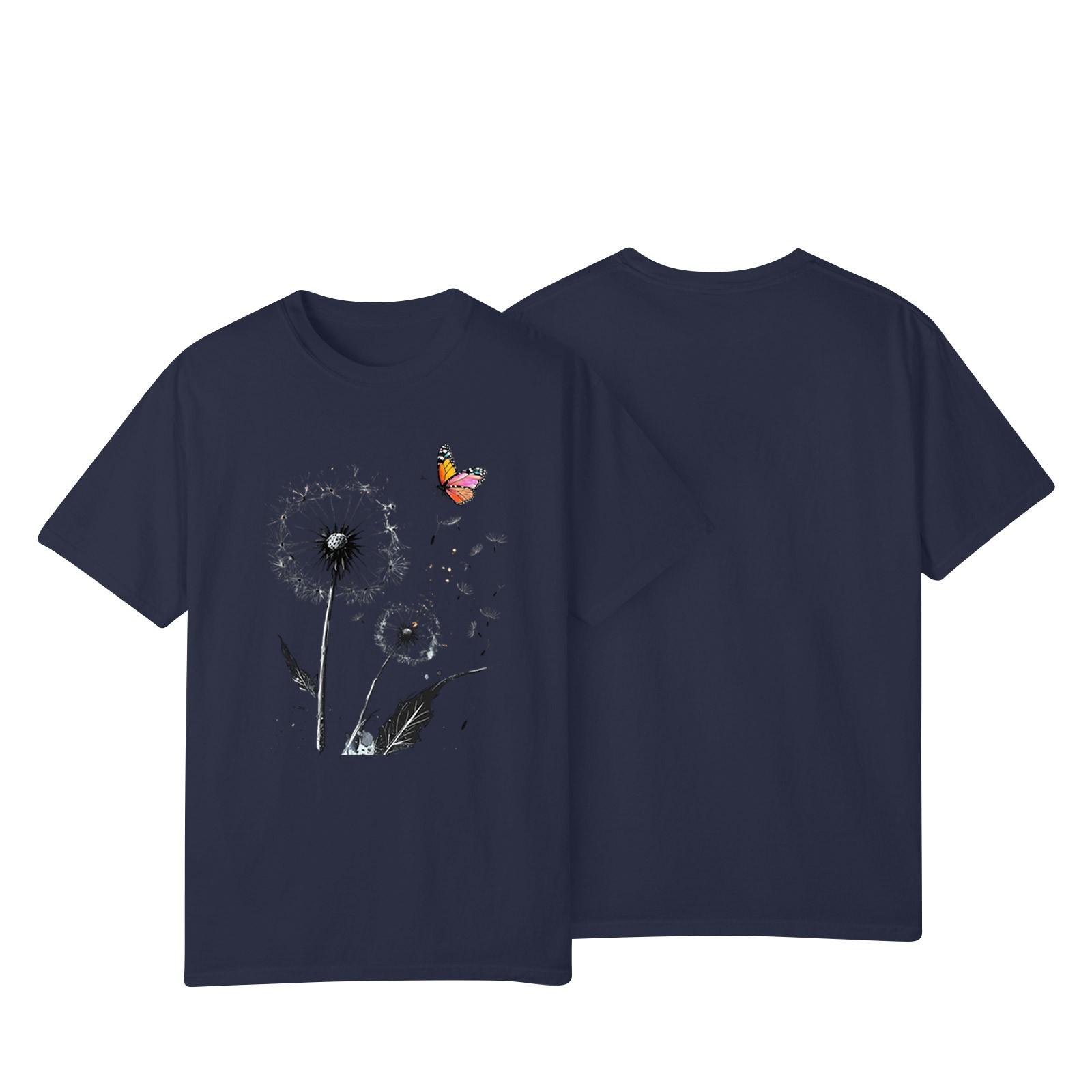 

Женская повседневная футболка с принтом подсолнухов Street Slim Fit с коротким рукавом M