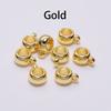 50pcs/lot 8mm 10mm CCB Pendant Clasp Bail Clip Big Hole charm Beads Connectors For Jewelry Making DIY Pendants Clasp supplie