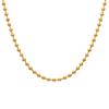Fashion Accessories Stainless Steel Bead Chain Necklace 18K Gold Vacuum Plating 2102