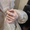 Exquisite White Moonlight Diamond-Encrusted Imitation Jade Ring - New Chinese Ancient Style Index Finger Accessory