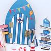 Creative Beach Scene Display Set with Accessories For Doll House Enthusiasts Microlandscape Beach Seashore Scene Setting