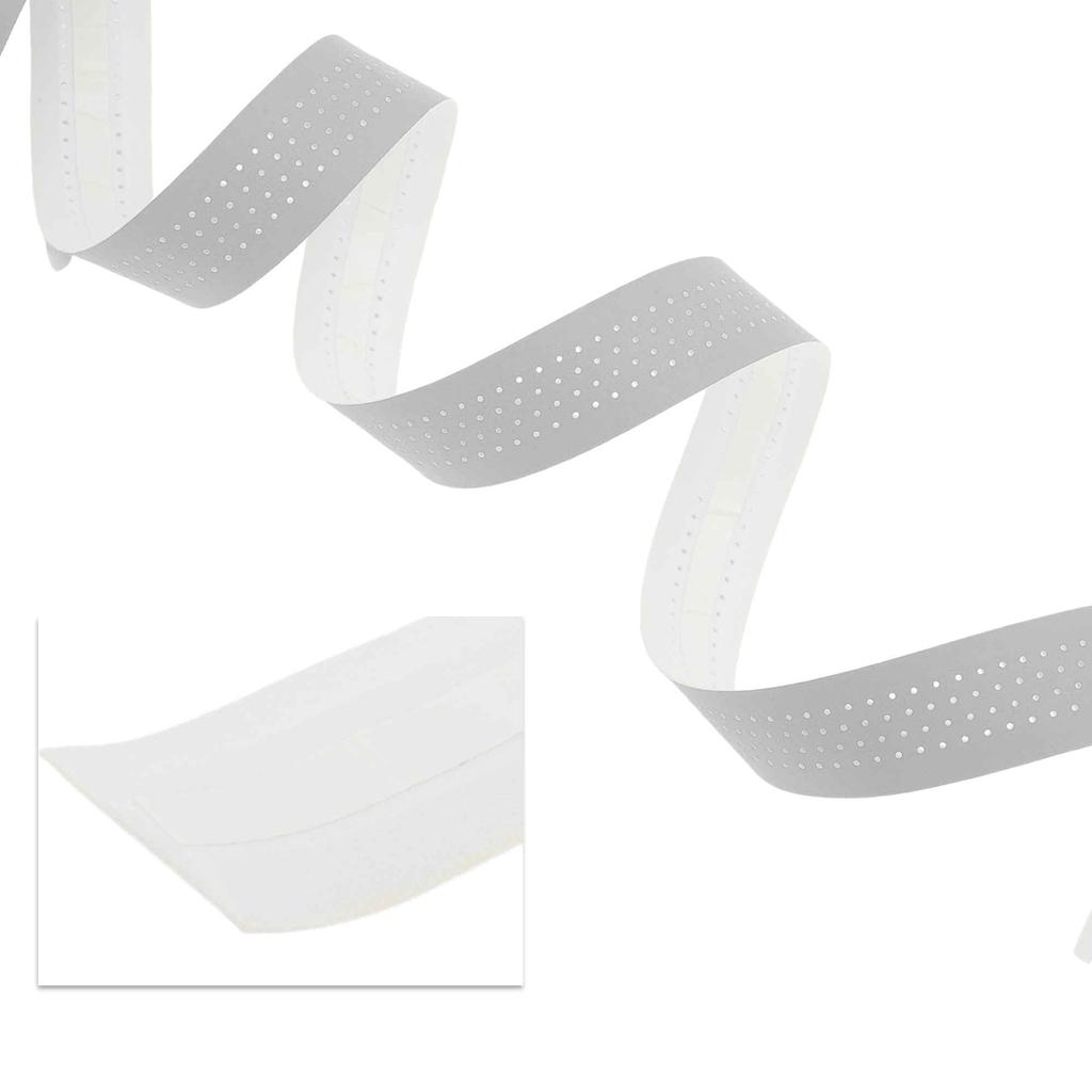 BULLSPANN 1 Pair Bicycle Handlebar Breathable Grip Tape for Road Bikes and Meters Silver Tone Tape, Anti-Slip, Shock-Absorbing, MTBs, 2.16 Long,