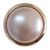 5Pcs Xiaoxiang Celebrity Style Pearl Metal Button Women'S Sweater Jacket Fur Coat Versatile Decorative Button
