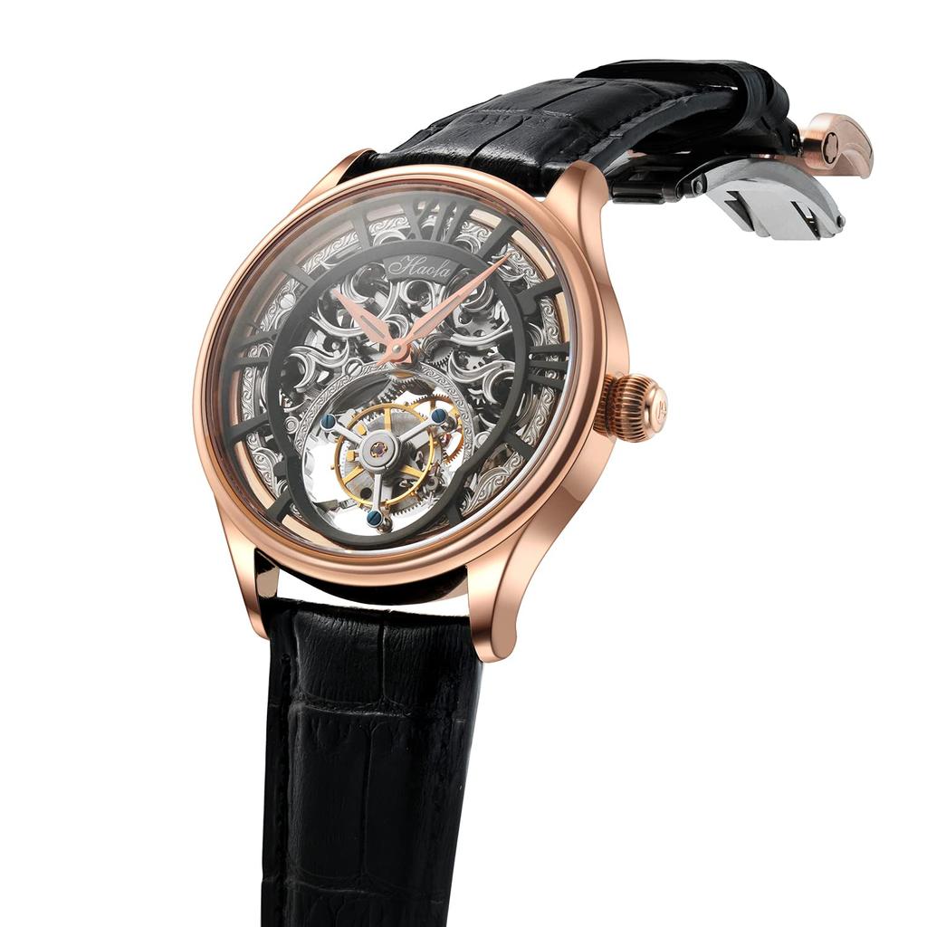 HAOFA Skeleton Tourbillon Mechanical Watch Sapphire Flying Tourbillon Hollow Watch Luxury Fashion Men's Men's