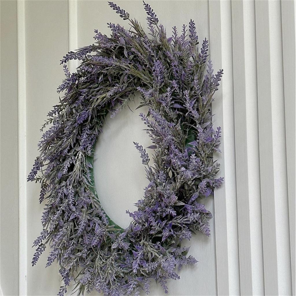 Simulation Lavender Garland Wreath Pendant Wedding Mother's Day Daily Decoration
