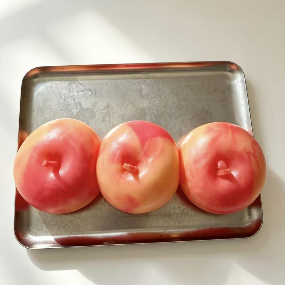 Shapeable Persimmon Squishy Toys Hand Relax Handmade Fidget Ball Coconut Oil Squishy Party Favors