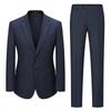 Baillomont Men's 100% Wool Double-Vent Business Suit