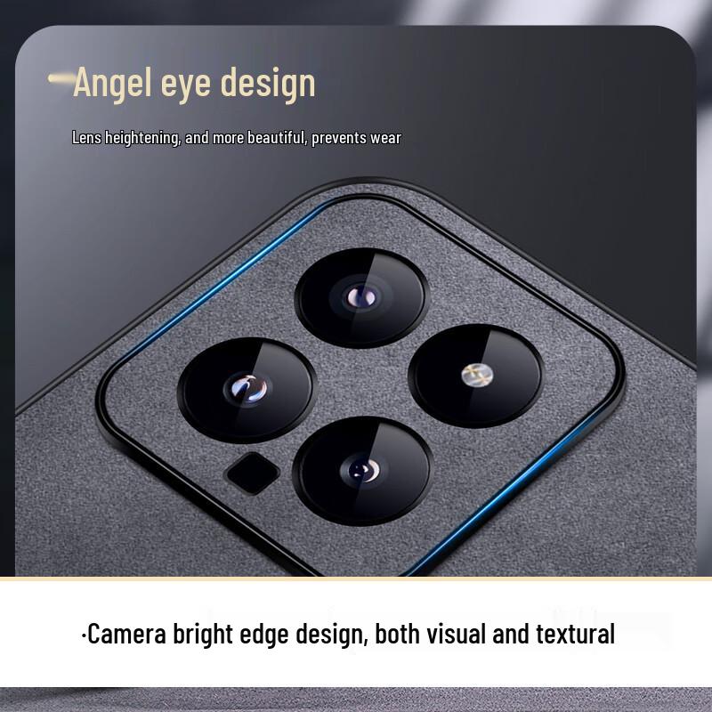 Shangsou Luxury Lambskin Texture Anti-Drop Phone Case for Xiaomi 14 Series