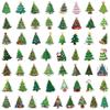 55 Cartoon Christmas Tree Graffiti Stickers - DIY Decorative Decals for Desks and Suitcases