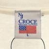 NJ CROCE 90s Old USA made Long sleeve Popeye Cut L white Ron T Men's Used