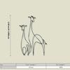 Metal Giraffe Wall Sculpture Modern Home Garden Decor Indoor Outdoor Art Gift