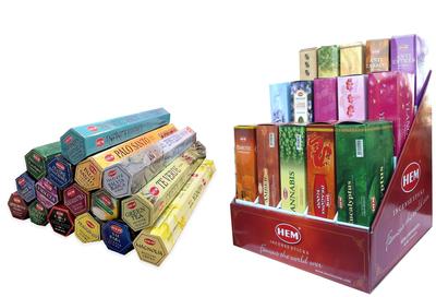 Schachtel mit 120 Räucherstäbchen Multi Düfte